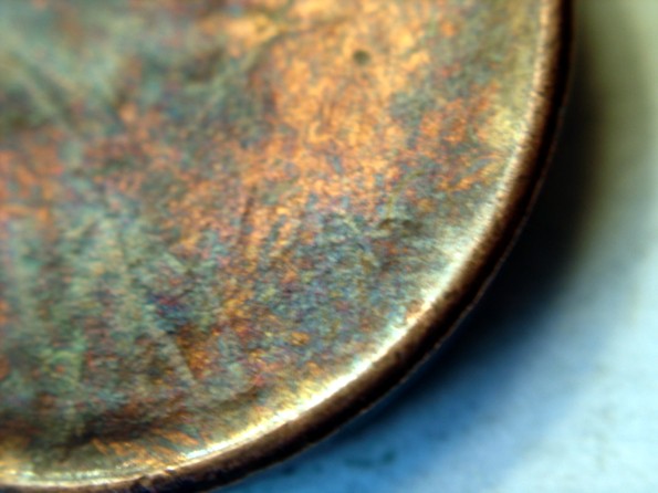 Lincoln-Memorial-Cent--Struck-Through-Die-Cap-Or-Grease?